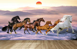 Avikalp MWZ3780 Seven 7 Horses Racing Mountains Sun HD Wallpaper Avikalp MWZ3780 Seven 7 Horses Racing Mountains Sun HD Wallpaper