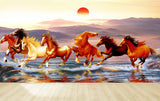 Avikalp MWZ3781 Seven 7 Horses Racing Sun Mountains Water HD Wallpaper Avikalp MWZ3781 Seven 7 Horses Racing Sun Mountains Water HD Wallpaper