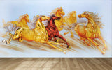 Avikalp MWZ3784 Orange Red Seven 7 Horses Racing HD Wallpaper Avikalp MWZ3784 Orange Red Seven 7 Horses Racing HD Wallpaper