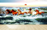 Avikalp MWZ3791 Seven 7 Horses Racing Sea Sun Clouds HD Wallpaper Avikalp MWZ3791 Seven 7 Horses Racing Sea Sun Clouds HD Wallpaper