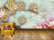 Avikalp Exclusive AVZ0009 European Luxury Jewelry Jade Flower Blossom Tv Background Wall HD 3D Wallpaper
