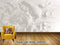 Avikalp Exclusive AVZ0034 3D Embossed Flower Bird Plaster Carved Tv Background Wall HD 3D Wallpaper