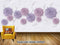 Avikalp Exclusive AVZ0057 Modern Minimalist Embossed Three Dimensional Flower Background Wall HD 3D Wallpaper