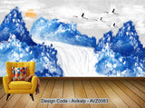 Avikalp Exclusive AVZ0083 New Chinese Style Artistic Landscape Landscape Tv Background Wall HD 3D Wallpaper