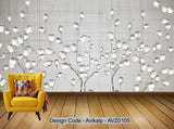 Avikalp Exclusive AVZ0105 Modern Style Minimalist Crystal Custom Background Wall HD 3D Wallpaper