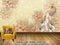 Avikalp Exclusive AVZ0132 Gorgeous Diamond Jewelry Flower Gem Peacock Background Wall HD 3D Wallpaper