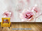 Avikalp Exclusive AVZ0170 Modern Beautiful Minimalist 3d Rose Embossed Background Wall HD 3D Wallpaper