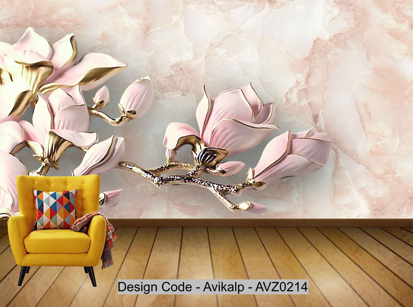 Avikalp Exclusive AVZ0214 Modern Minimalist Marble Embossed Effect Home And Rich Tv Background HD 3D Wallpaper