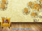 Avikalp Exclusive AVZ0215 Luxury 3D Gold Flower Jewelry Tv Background Wall HD 3D Wallpaper