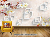 Avikalp Exclusive AVZ0272 Chinese Stereo Style Background Wall HD 3D Wallpaper