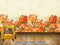 Avikalp Exclusive AVZ0303 3D Embossed Flowers Marble Wall Background HD 3D Wallpaper