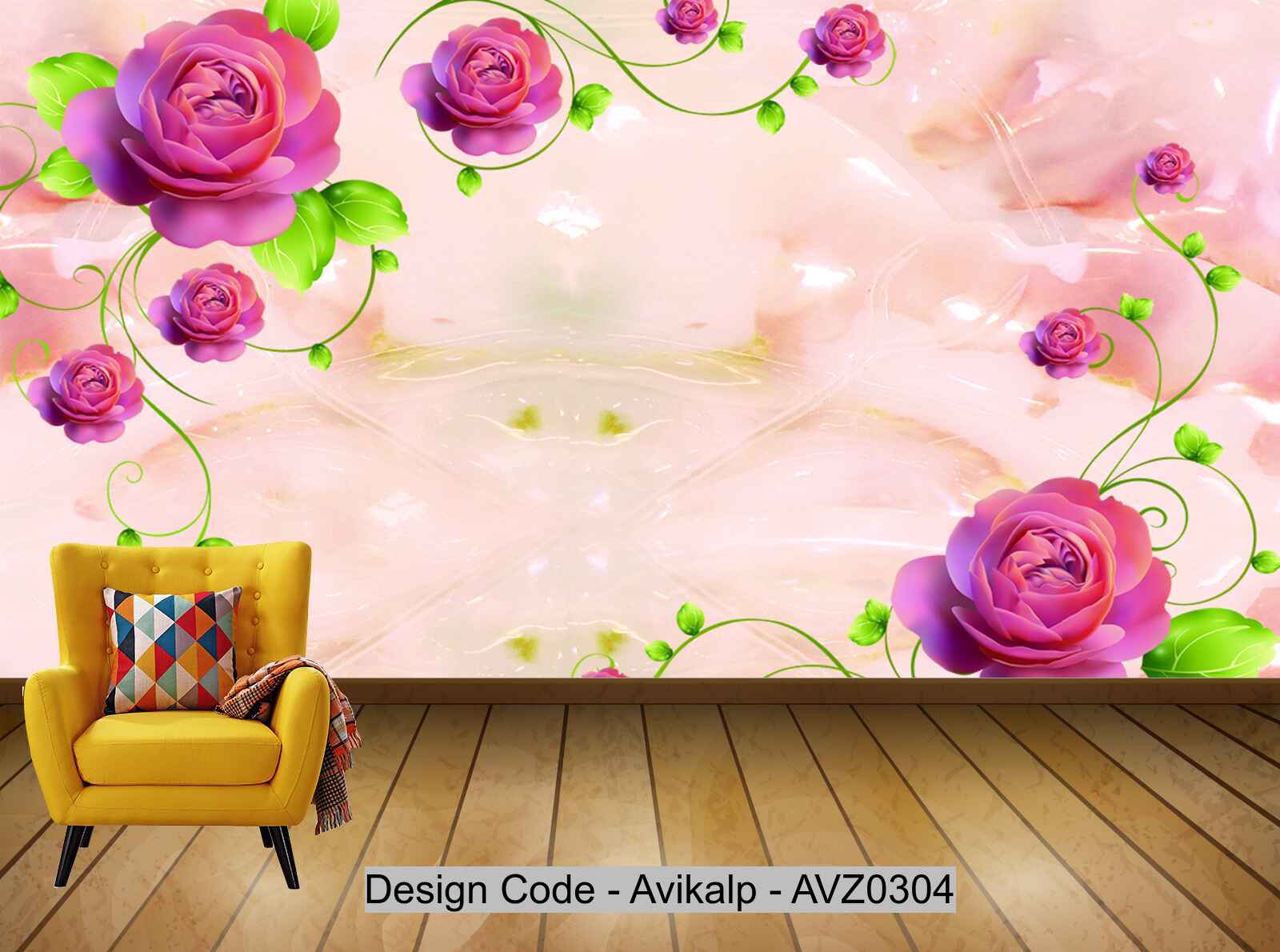 Avikalp Exclusive AVZ0304 Home And Everything In The Marble Wall HD 3D Wallpaper