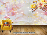 Avikalp Exclusive AVZ0318 3D Jade Petal Texture Background Wall HD 3D Wallpaper