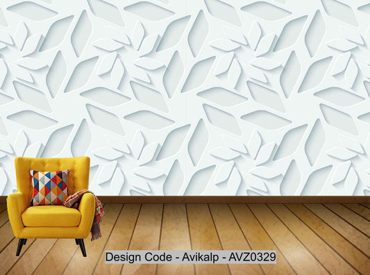 Avikalp Exclusive AVZ0329 Simple European Style Plaster Relief Tv Background HD 3D Wallpaper