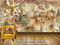 Avikalp Exclusive AVZ0338 Like Water Flow Year 3D Golden Lotus Three Dimensional Background Wall HD 3D Wallpaper