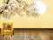 Avikalp Exclusive AVZ0354 Chinese Style Full Moon Flower Open Rich Gold Background Wall HD 3D Wallpaper