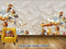 Avikalp Exclusive AVZ0399 Fine Lotus Pond Wood Carving Background Wall HD 3D Wallpaper