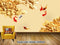 Avikalp Exclusive AVZ0406 3D Rich Woodcarving Peony Wanfu Background Wall HD 3D Wallpaper