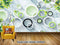 Avikalp Exclusive AVZ0408 Stereo 3D Circle Simple Marble Texture Background Decoration HD 3D Wallpaper