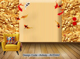 Avikalp Exclusive AVZ0442 Three Dimensional Carved Pattern Home And Rich Background Wall HD 3D Wallpaper