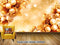 Avikalp Exclusive AVZ0468 Golden Glitter Gold Powder Flower Pearl Flower Background Wall HD 3D Wallpaper