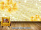 Avikalp Exclusive AVZ0475 Warm Yellow Diamond Yellow Flower Gold Butterfly Luxury Modern Background Wall HD 3D Wallpaper