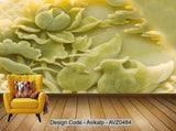 Avikalp Exclusive AVZ0484 Jade Three Dimensional Carved Jade Carving Lotus  L Background HD 3D Wallpaper