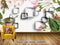 Avikalp Exclusive AVZ0489 Big Hand Painted Rose Three Dimensional Background Wall HD 3D Wallpaper