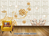 Avikalp Exclusive AVZ0522 Modern Minimalist Jewelry Soft Pack Tv Background Wall HD 3D Wallpaper