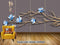 Avikalp Exclusive AVZ0562 New Chinese Three Dimensional Golden Flower Embossed Tv Background Wall HD 3D Wallpaper