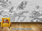 Avikalp Exclusive AVZ0568 Chinese Style 3D Nordic Embossed Girl Horse Flower Tv Background Wall HD 3D Wallpaper