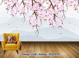Avikalp Exclusive AVZ0578 Modern Minimalist Fresh Floral Romantic Tv Background Wall HD 3D Wallpaper