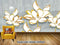 Avikalp Exclusive AVZ0624 Modern Minimalist Texture Lotus Landscape Art Tv Background Wall HD 3D Wallpaper