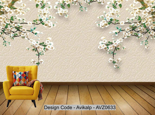 Avikalp Exclusive AVZ0633 Modern Minimalist Stereoscopic 3D Carved Tv Background Wall HD 3D Wallpaper