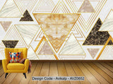Avikalp Exclusive AVZ0652 Modern Minimalistic Texture Geometric Block Tv Background Wall HD 3D Wallpaper