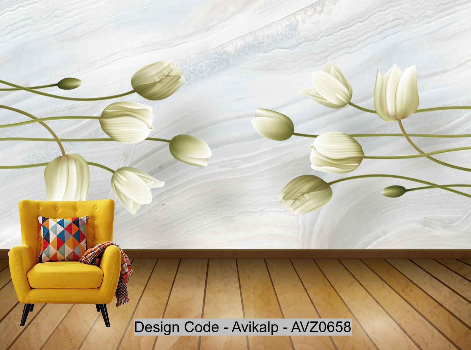 Avikalp Exclusive AVZ0658 Simple And Stylish Stone 3d Carved Modern Tv Background Wall HD 3D Wallpaper