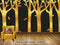 Avikalp Exclusive AVZ0659 Modern Minimalist Geometric Three Dimensional Golden Texture Wood Tv Background Wall HD 3D Wallpaper