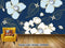 Avikalp Exclusive AVZ0666 Rich Jewelry Diamond Flower Shading Tv Background Wall HD 3D Wallpaper