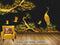Avikalp Exclusive AVZ0683 Chinese Style Chinese Pine Pine Crane Texture Background Tv Background Wall HD 3D Wallpaper