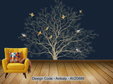 Avikalp Exclusive AVZ0686 Chinese Flower And Bird Tv Background Wall HD 3D Wallpaper