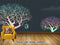 Avikalp Exclusive AVZ0687 Modern Minimalistic Abstract Tree Tv Background Wall HD 3D Wallpaper