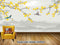 Avikalp Exclusive AVZ0703 Ginkgo Hand Painted Pen And Flower New Chinese Style Wall Dec HD 3D Wallpaper