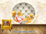 Avikalp Exclusive AVZ0710 Modern European Luxury 3D Jade Embossed Tv Background Wall HD 3D Wallpaper