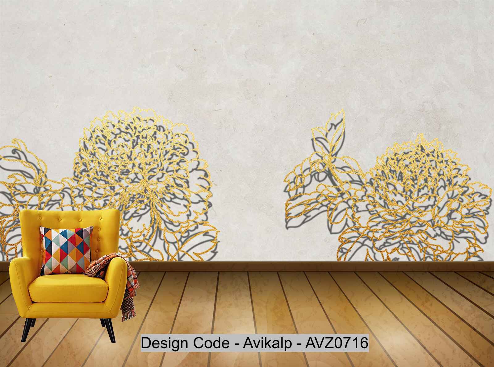 Avikalp Exclusive AVZ0716 Modern Minimalist Fashion Openwork Carved Tv Background Wall HD 3D Wallpaper