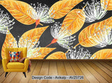 Avikalp Exclusive AVZ0726 Modern Minimalist Leaf Feather Tv Background Wall HD 3D Wallpaper