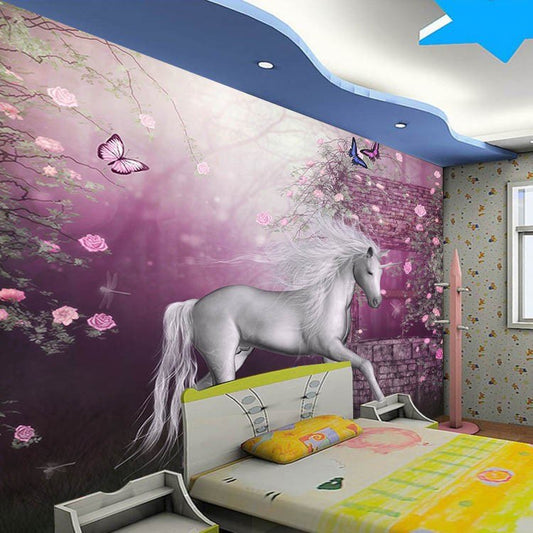 Avikalp Exclusive AWZ0014 Cartoon Horse HD 3D Wallpaper
