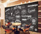Avikalp Exclusive AWZ0017 Chalkboard Gourmet Dessert Fast Food Coffee Shop HD 3D Wallpaper