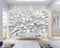 Avikalp Exclusive AWZ0115 White Radiant Stone Modern Art Painting HD 3D Wallpaper