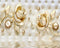 Avikalp Exclusive AWZ0137 3d Wallpapers Luxury Gold Roses Soft Bag Ball Jewelry Tv Background Wall Living Room Bedroom HD 3D Wallpaper
