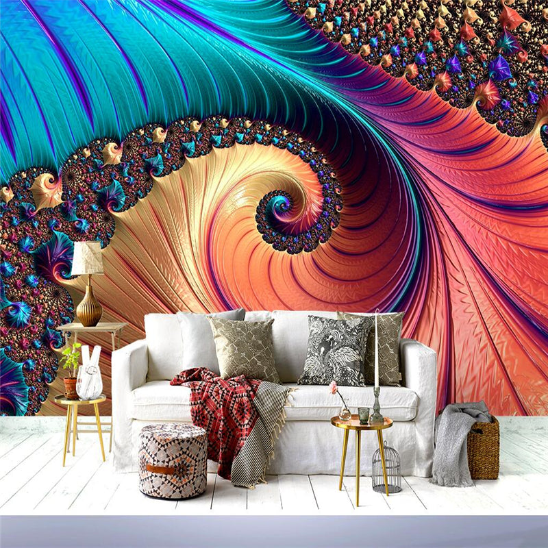 Avikalp Exclusive AWZ0141 Abstract Decorative Spiral Designer HD 3D Wallpaper